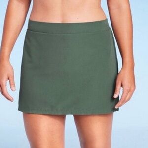 Kona Sol Olive Green  High Waist Swim Shirt